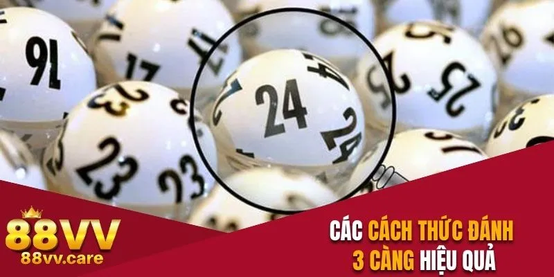 Các cách thức đánh 3 càng hiệu quả