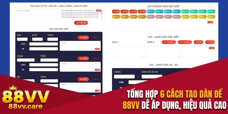 Cách tạo dàn đề