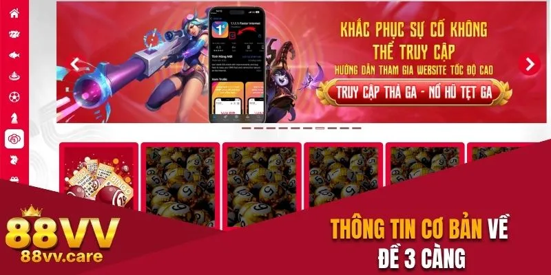 Thông tin cơ bản về đề 3 càng